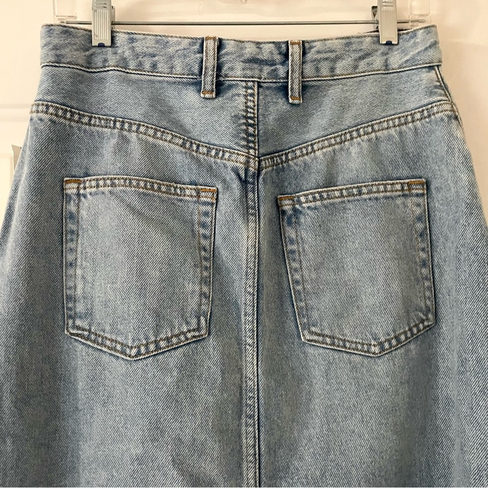 Pilcro Light Wash Denim Jean Skirt Sz 6 - Picture 5 of 11